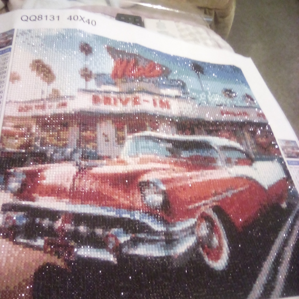 Vintage Car Diamond Painting Kit